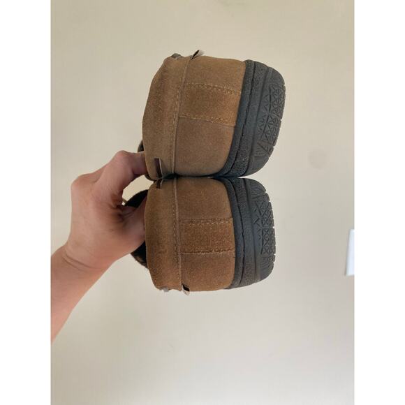 LB Evans Hideaways plaid lined leather slip on loafers mocassins mens 10 - Picture 5 of 7